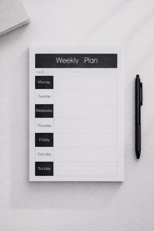 Structured Weekly Planner